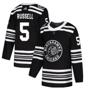 Adidas Phil Russell Chicago Blackhawks Youth Authentic 2019 Winter Classic Jersey - Black