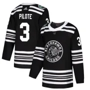 Adidas Pierre Pilote Chicago Blackhawks Youth Authentic 2019 Winter Classic Jersey - Black