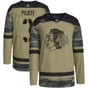 Adidas Pierre Pilote Chicago Blackhawks Youth Authentic Military Appreciation Practice Jersey - Camo