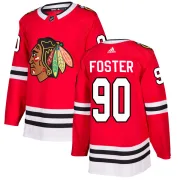 Adidas Scott Foster Chicago Blackhawks Youth Authentic Home Jersey - Red