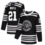 Adidas Stan Mikita Chicago Blackhawks Youth Authentic 2019 Winter Classic Jersey - Black