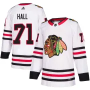 Adidas Taylor Hall Chicago Blackhawks Men's Authentic Away Jersey - White