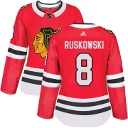 Adidas Terry Ruskowski Chicago Blackhawks Women's Authentic Home Jersey - Red
