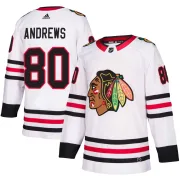 Adidas Zach Andrews Chicago Blackhawks Youth Authentic Away Jersey - White