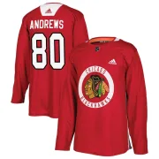 Adidas Zach Andrews Chicago Blackhawks Youth Authentic Home Practice Jersey - Red