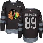 Andreas Athanasiou Chicago Blackhawks Youth Authentic 1917-2017 100th Anniversary Jersey - Black