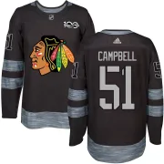 Brian Campbell Chicago Blackhawks Men's Authentic 1917-2017 100th Anniversary Jersey - Black