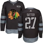 Darryl Sutter Chicago Blackhawks Youth Authentic 1917-2017 100th Anniversary Jersey - Black