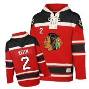 Duncan Keith Chicago Blackhawks Youth Premier Old Time Hockey Sawyer Hooded Sweatshirt - Red