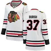 Fanatics Branded Adam Burish Chicago Blackhawks Women's Breakaway Away Jersey - White