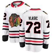 Fanatics Branded Alex Vlasic Chicago Blackhawks Youth Breakaway Away Jersey - White