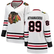 Fanatics Branded Andreas Athanasiou Chicago Blackhawks Women's Breakaway Away Jersey - White