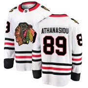 Fanatics Branded Andreas Athanasiou Chicago Blackhawks Youth Breakaway Away Jersey - White