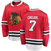 Fanatics Branded Chris Chelios Chicago Blackhawks Men's Breakaway Home Jersey - Red