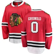 Fanatics Branded Clark Griswold Chicago Blackhawks Youth Breakaway Home Jersey - Red
