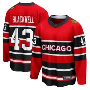 Fanatics Branded Colin Blackwell Chicago Blackhawks Men's Breakaway Red Special Edition 2.0 Jersey - Black