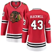 Fanatics Branded Colin Blackwell Chicago Blackhawks Women's Breakaway Red Home Jersey - Black