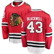 Fanatics Branded Colin Blackwell Chicago Blackhawks Youth Breakaway Red Home Jersey - Black
