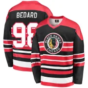Fanatics Branded Connor Bedard Chicago Blackhawks Men's Premier Breakaway Heritage Jersey - Red/Black
