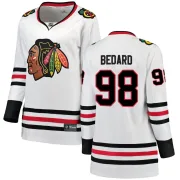 Fanatics Branded Connor Bedard Chicago Blackhawks Women's Breakaway Away Jersey - White