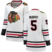 Fanatics Branded Connor Murphy Chicago Blackhawks Women's Breakaway Away Jersey - White