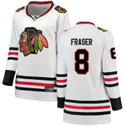 Fanatics Branded Curt Fraser Chicago Blackhawks Women's Breakaway Away Jersey - White