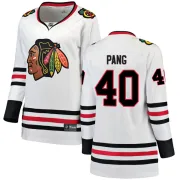 Fanatics Branded Darren Pang Chicago Blackhawks Women's Breakaway Away Jersey - White