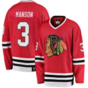Fanatics Branded Dave Manson Chicago Blackhawks Men's Premier Breakaway Heritage Jersey - Red