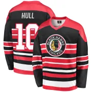 Fanatics Branded Dennis Hull Chicago Blackhawks Men's Premier Breakaway Heritage Jersey - Red/Black