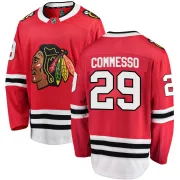 Fanatics Branded Drew Commesso Chicago Blackhawks Youth Breakaway Home Jersey - Red