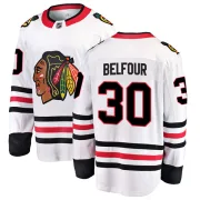 Fanatics Branded ED Belfour Chicago Blackhawks Men's Breakaway Away Jersey - White