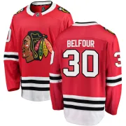 Fanatics Branded ED Belfour Chicago Blackhawks Men's Breakaway Home Jersey - Red