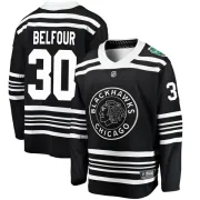 Fanatics Branded ED Belfour Chicago Blackhawks Youth Breakaway 2019 Winter Classic Jersey - Black