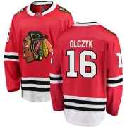 Fanatics Branded Ed Olczyk Chicago Blackhawks Men's Breakaway Home Jersey - Red