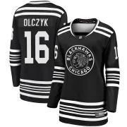 Fanatics Branded Ed Olczyk Chicago Blackhawks Women's Premier Breakaway Alternate 2019/20 Jersey - Black
