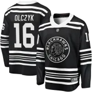 Fanatics Branded Ed Olczyk Chicago Blackhawks Youth Premier Breakaway Alternate 2019/20 Jersey - Black