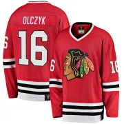 Fanatics Branded Ed Olczyk Chicago Blackhawks Youth Premier Breakaway Heritage Jersey - Red