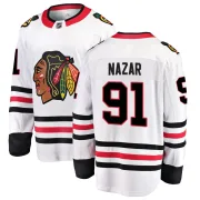 Fanatics Branded Frank Nazar Chicago Blackhawks Men's Breakaway Away Jersey - White