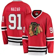 Fanatics Branded Frank Nazar Chicago Blackhawks Men's Premier Breakaway Heritage Jersey - Red