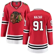 Fanatics Branded Frank Nazar Chicago Blackhawks Women's Breakaway Home Jersey - Red