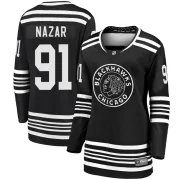 Fanatics Branded Frank Nazar Chicago Blackhawks Women's Premier Breakaway Alternate 2019/20 Jersey - Black