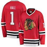 Fanatics Branded Glenn Hall Chicago Blackhawks Men's Premier Breakaway Heritage Jersey - Red