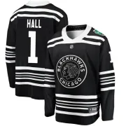 Fanatics Branded Glenn Hall Chicago Blackhawks Youth Breakaway 2019 Winter Classic Jersey - Black
