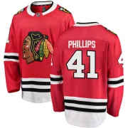 Fanatics Branded Isaak Phillips Chicago Blackhawks Men's Breakaway Home Jersey - Red