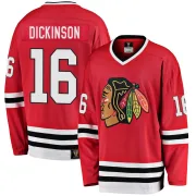 Fanatics Branded Jason Dickinson Chicago Blackhawks Men's Premier Breakaway Heritage Jersey - Red