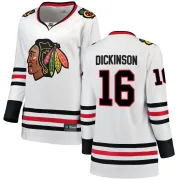 Fanatics Branded Jason Dickinson Chicago Blackhawks Women's Breakaway Away Jersey - White