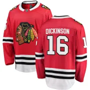 Fanatics Branded Jason Dickinson Chicago Blackhawks Youth Breakaway Home Jersey - Red
