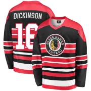 Fanatics Branded Jason Dickinson Chicago Blackhawks Youth Premier Breakaway Heritage Jersey - Red/Black