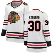 Fanatics Branded Jaxson Stauber Chicago Blackhawks Women's Breakaway Away Jersey - White