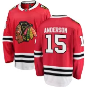 Fanatics Branded Joey Anderson Chicago Blackhawks Men's Breakaway Home Jersey - Red